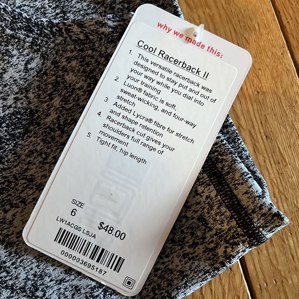 Lululemon Cool Racerback II Tank - Picture 3 of 5